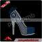 beautiful high heeled shoes rhinestone heat transfer
