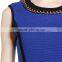 slim dress sleeveless dress knitted dress blue dress