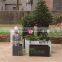 high quality square glazed black glass fiber flower pot