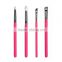 8pcs luxury pink makeup brush set Tightline Liner Precise Lip Line Brush with quality makeup brush case