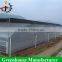 Multi-span hydroponic tunnel film greenhouse