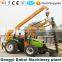 Tractor hole digger with 5 tons crane electricity pole hole drill machine tractor crane