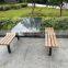 2015 outdoor waterproof wooden plastic composite WPC garden bench /outdoor furniture