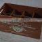 Wooden wine box type chest wine rack insert/wood wine box