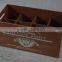 Decorative novelty wooden beer/wine bottle holders with printing