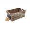 Trade Assurance Burnt Finish Stackable Wooden Display Crates with Chalk Board Blackboard Panel