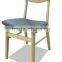 rattan wood dining chair solid wood carved dining chair