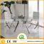 TH323 Cheap Dining Table and Chairs Glass Top Round Dining Table and Chairs