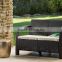 Outdoor Rattan Wicker Garden Furniture Love Seat w/ Cushions