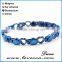 Gold Plated 316L Stainless Steel 4 Element Energy Magnetic Therapy Link Bracelet