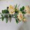 SJ20170002 yellow artificial silk flower rose bud