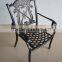 outdoor new style garden cast aluminum dinning chair and table in patio