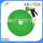 Watering expandable spring garden hose with spray nozzle