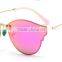 New Luxury Harajuku Round sunglasses Color Film Eyes And Tide Restoring Ancient Ways Dazzle Colour Round Frame Sunglasses
