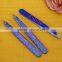Colorful paint spraying stainless steel finger nail file in beauty salon