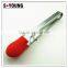 14033 Glove Shape Silicone Kitchen and Barbecue Grill Tongs Cooking Stainless Steel Handle Food Tong