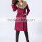 2015 Lady Garment Manufacturer Elegant Fabulous Luxury Fashion Design Women Coats Winter With Fur Collar