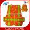orange yellow safety vest with pvc tape