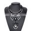 2016 Big brand vintage alloy statement pendant necklace jewelry ,women costume jewelry