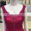 machine made crochet lady's evening dress with bead