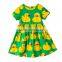 ShiJ Teenage Girl Dress 1~12Y Cotton Print Summer Children Clothing