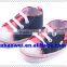 Colorful flower embroidered mori baby girl's prewalker