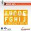 50m/m Letter & alphabet stencil ruler