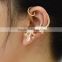 Gecko Shaped Crystal Wrap Cartilage Earring Jewelry Women Clip Ear Cuff