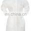 Hospital disposable PP workwear nonwoven lab coat with button &collar