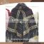 Factory Price Women Knitted Mink Fur Shawl Cape