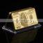 WR US 100 Dollar Gold Banknote Fake Bar 999.9 Gold Plated Currency Bill Note 24k Gold Bar Fake Money Worth Collection