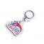Custom printed transparent acrylic keychain, plastic keychain
