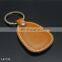 Custom PU leather keychain with printing your logo metal keyring