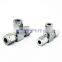 Quick coupler O.D 10 mm hard tube stainless steel 304 three way T type connectetric faucet plumbing hose coupling fittings