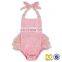Cute Baby Triple Ruffle Lace Jumpsuit Toddler Valentines Onesie Baby Bodysuit
