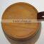 Stain color laser logo small antique wooden barrel for candy