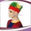 cheap promotion world cup red headband with attached green hair party wig