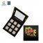 Eye shadow brush makeup palette set eye shadow palette paper packaging with mirror empty wooden makeup palette