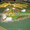 1:1000 scale model for Dubai city plan, UAE miniature model houses with led