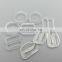 Transparent swimsuit strap adjuster plastic bra slides and bra hooks