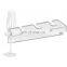 Wall Mounted Clear Acrylic Wine Glass Holder Rack for Kitchen