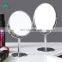 Stainless steel double-sided cosmetic mirror 360 degree rotation mirror magnifying 1X2X makeup mirror