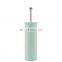 3L/5L/12L embossed pedal bin with toilet brush holder bathroom accessories 2 pieces set stainless steel waste bin