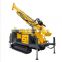 100m high torque portable crawler penumatic automatic water well drill rigs with air compressor