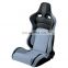 Blue Adjustable cloth and pvc sport racing seat with single adjustor
