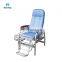 2 Years Warranty Medical Hospital Durable Movable Stainless Steel Iv Drip Infusion Chairs With Iv Pole And Basket