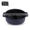 FDA approved round cast iron pre-seasoned two-flavor hot pot
