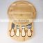 Wholesale Factory Price custom logo wooden bamboo charcuterie platter and serving cheese board set with with cutlery set