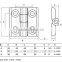 2015 New Stainless Steel Hinge for Industry Metal Box Use