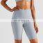 OEM Supplier Ribbed Biker Shorts Crotchless Women Cycling Short Pants Workout Exercise Gym Wear Yoga Clothing